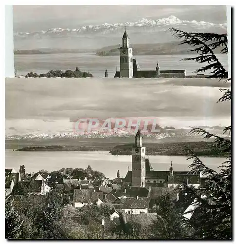 Cartes postales moderne Bodensee Ueberlingen - Alpenblick