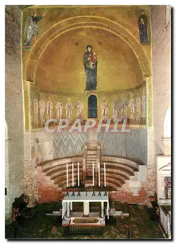 Cartes postales moderne Torcello (Venezia) - Basilica Abside Centrale - La Vierge et les Apotres - Mosaique