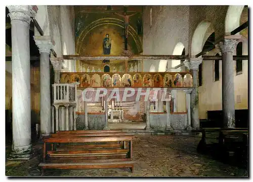 Moderne Karte Torcello (Venezia) - Basilica Interieur