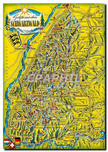 Cartes postales moderne Gruesse aus dem Schwarzwald