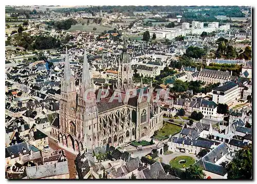 Cartes postales moderne Bayeux Vue aerienne - La Cathedrale