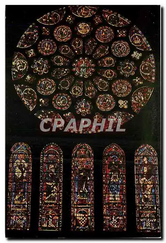 Cartes postales moderne Cathedrale de Chartres Rose Sud (XIIIe siecle)