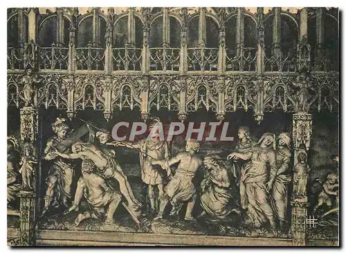Cartes postales moderne Cathedrale de Chartres - Cloture du choeur. Crucifizion par Simon Mazieres (1714)