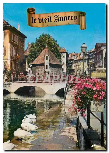Moderne Karte Annecy - Ville fleurie Le Canal du Thiou pres du Vieil Annecy