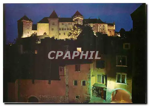 Cartes postales moderne Le Vieil Annecy Pittoresque. Le Chateau d'Annecy dominant la Vieille Ville (le coin du Pont More