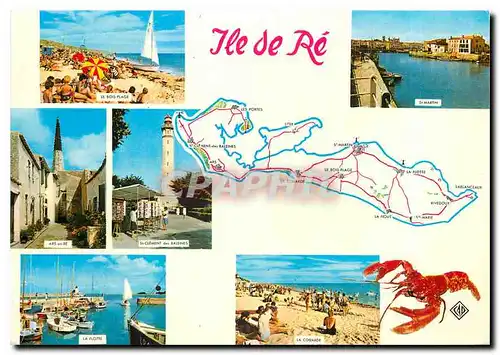 Cartes postales moderne Ile de Re Le bois Plage Ars en Re St Clement des baleines St Martin La Flotte La Couarde