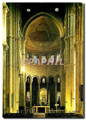 Moderne Karte Paray-le-Monial Interieur de la Basilique Notre-Dame. Le Choeur