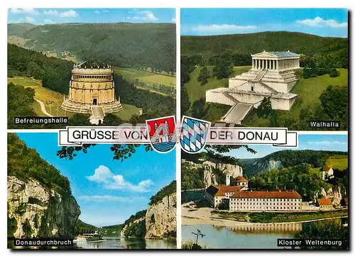 Cartes postales moderne Gruesse von der Donau