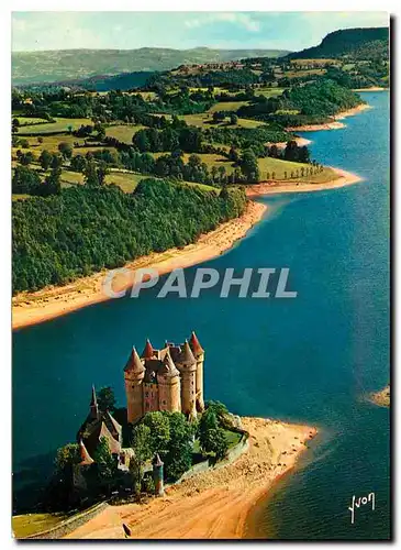 Cartes postales moderne Le Chateau de Val et le Barrage de Bort