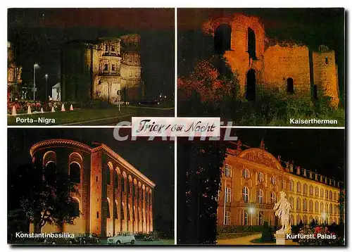 Cartes postales moderne Trier bei Nacht