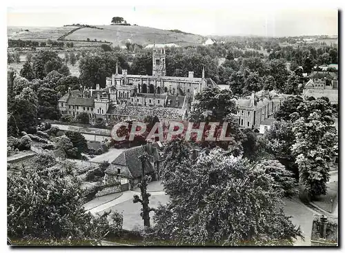 Moderne Karte Winchester College View from Cathedral Tower