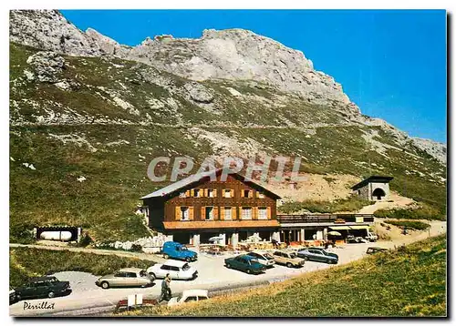 Moderne Karte Col de la Colombiere Alt. 1620m Chalet-Restaurant La Pointe Blanche