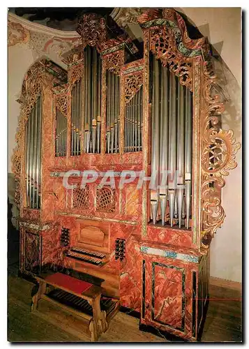 Moderne Karte Wilhelm-Backhaus-Gedaechtnisorgel in der Stiftskirche zu Ossiach