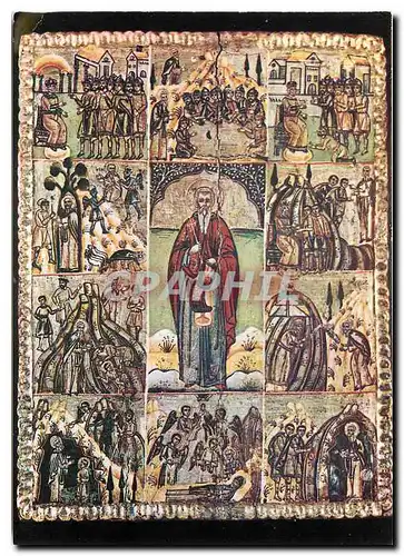 Cartes postales moderne St John of Rila with Scenes from His life 17th-18th c. Rila Cloister National Museum