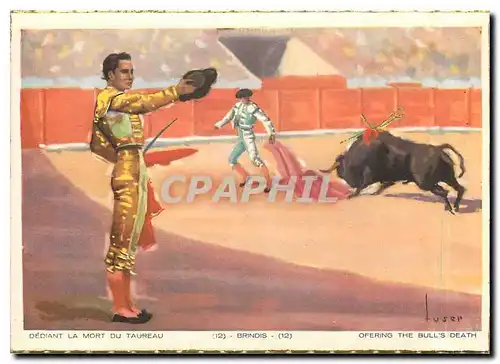 Cartes postales moderne Ofering the Bull's death