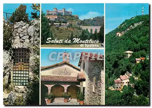 Moderne Karte Saluti da Monteluco di Spoleto