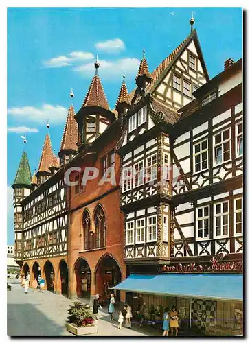 Cartes postales moderne Fulda Altes Rathaus Steinbau - Mitte aus dem 13. Jhdt.