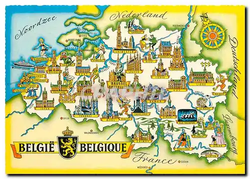 Cartes postales moderne Un Bonjour de la Cote Belgue