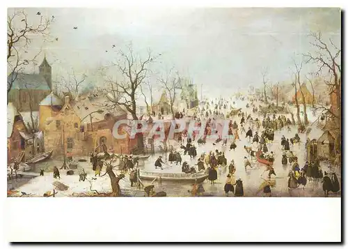 Moderne Karte  Rijksmuseum Amsterdam Hendrick Avercamp (1585-1634) Winter