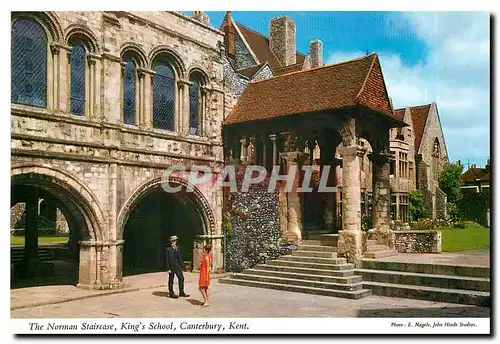 Moderne Karte The Norman Staircase King's School Canterbury Kent