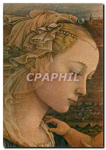 Cartes postales moderne Firenze - Galleria Uffizi Fra Filippo Lippi - Madonna and the Child (detail)