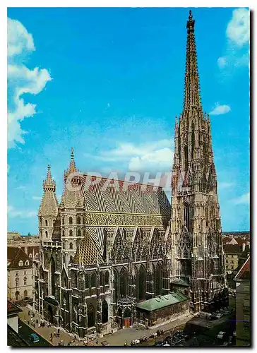Moderne Karte Vienna. St. Stephen's Cathedral