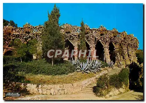 Cartes postales moderne Barcelona Parque Guell. Acueducto