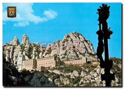 Cartes postales moderne Montserrat. Vista del Monasterio desde el Camino de la Cueva