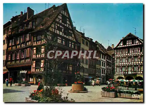 Moderne Karte Strasbourg La place du Marche aux Cochons de Lait