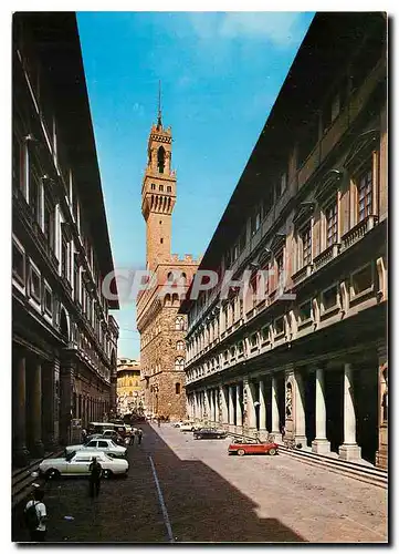 Moderne Karte Firenze Uffizi Palace and Palazzo Vecchio