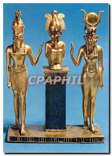 Cartes postales moderne Paris - Musee du Louvre Le dieu Osiris entre Isis et son fils Horus