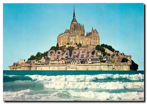 Cartes postales moderne Le Mont Saint Michel La cote des Merveilles par grande maree