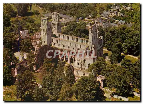Cartes postales moderne Abbaye de Jumieges Vue aerienne