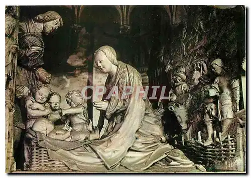 Cartes postales moderne Les Merveilles de Chartres Le tour du choeur de la cathedrale: Adoration de l'Enfant par les Ber