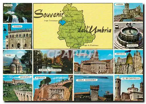 Cartes postales moderne Souvenir dell Umbria