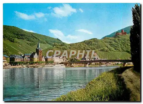 Cartes postales moderne Weinstadt Bernkastel - Kues an der Mosel mit Burgruine Landshut