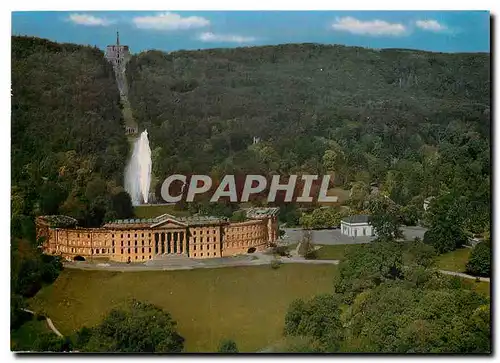 Moderne Karte Kassel - Wilhelmshoehe Herkules mit Schloss Wilhemshoehe