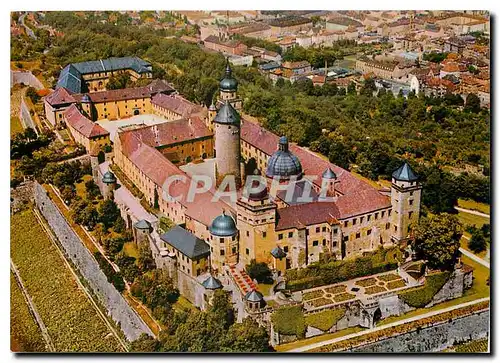 Moderne Karte Wuerzburg Feste Marienberg