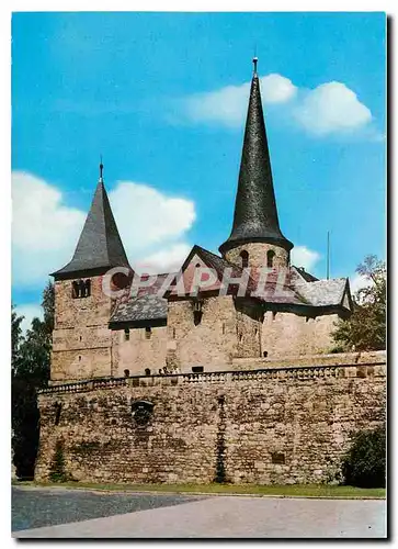 Moderne Karte Barockstadt Fulda St. Michaelskirche erb. 820 Rotunde mit Apsis