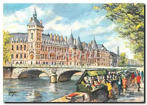 Cartes postales moderne Paris - La Conciergerie et les Bouquinistes