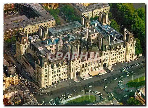 Cartes postales moderne En survolant Paris L'Hotel de Ville