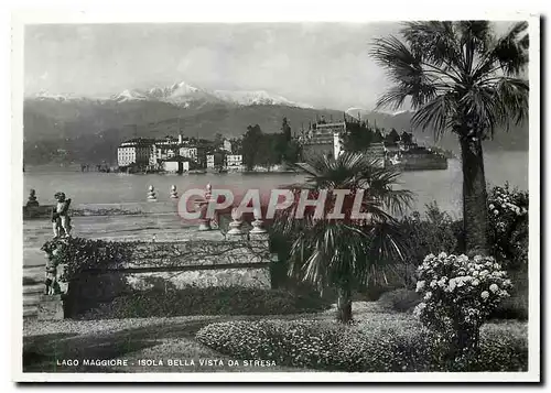 Moderne Karte Lago Maggiore - Isola Bella Vista da Stresa