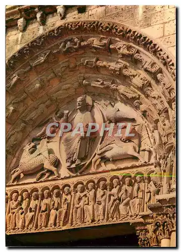Cartes postales moderne Catehdrale de Chartres Portail Royal - XIIe siecle Christ de l'Apocalypse