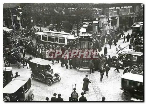 Cartes postales moderne Paris 1900 La sortie des bureaux