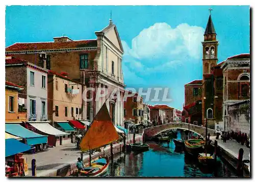 Cartes postales moderne Chioggia Canal Vena - Chiesa Filippini