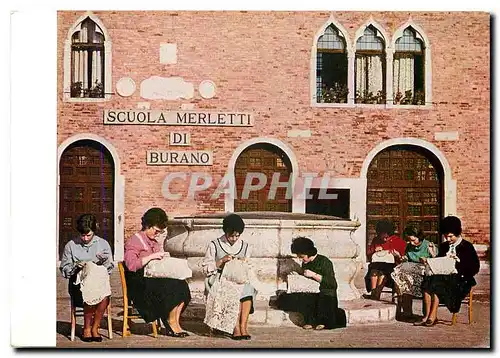 Cartes postales moderne Scuola Merletti Burano (Venezia)