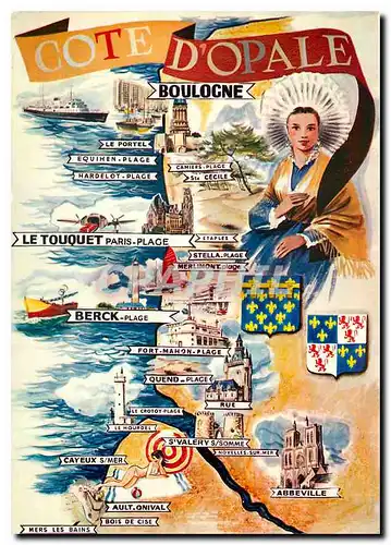 Cartes postales moderne La Cote d'Opale Boulogne
