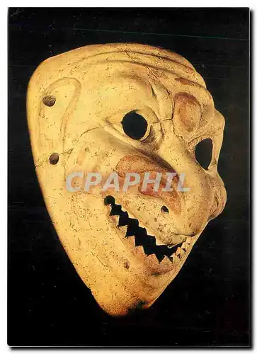 Cartes postales moderne Grisende Tonmaske Requisit bei Theater-aufuehrungen des einheimischen Mutterkult