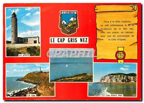 Cartes postales moderne Le Cap Gris Nez Le phare Le cap Cap Blanc Nez