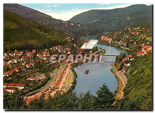 Moderne Karte Heidelberg Zauberhoftes Neckartal